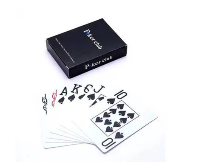 

Игральные пластиковые карты Poker Club Jumbo Index. Покерные игральные карты Новые.