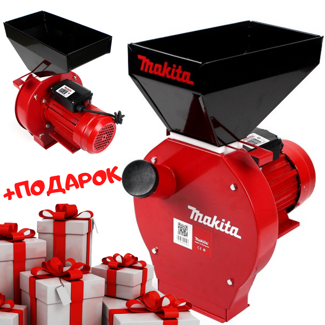 

Зернодробилка Makita EFS 4200 Измельчитель зерна Кормоизмельчитель млинок Макита 4.2 кВт 280 кгч