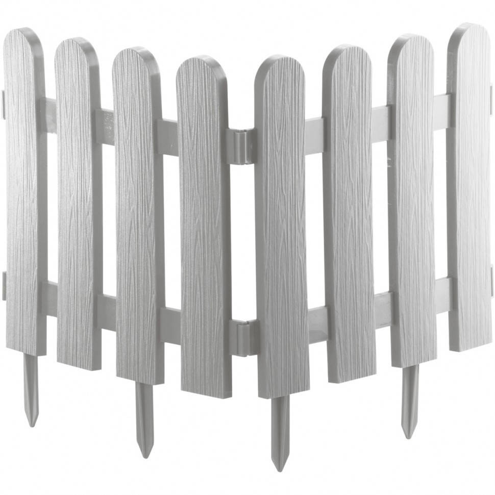 

Забор декоративный КЛАССИКА 29х224см белый (7 секций) // PALISAD 65008