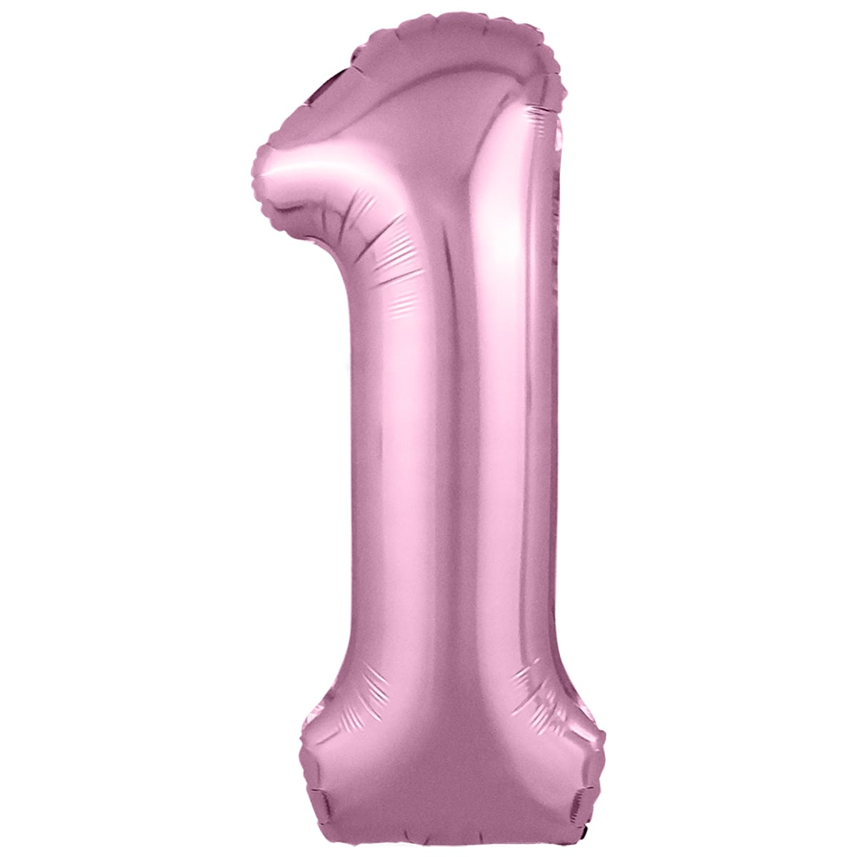 

Фольгированная цифра (102 см) Slim 1 Фламинго, Розовый металлик