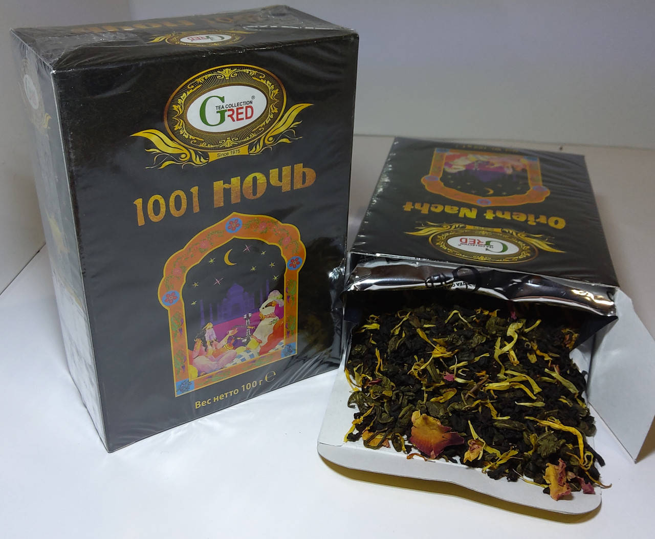 

Чай черный и зеленый с клубникой Гред Gred 1001 ночь 100 г
