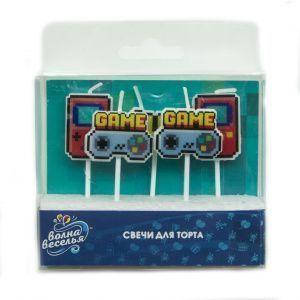 

ДБ Свеча Фигура, Game Time, Пиксели, 6 см, 5 шт.