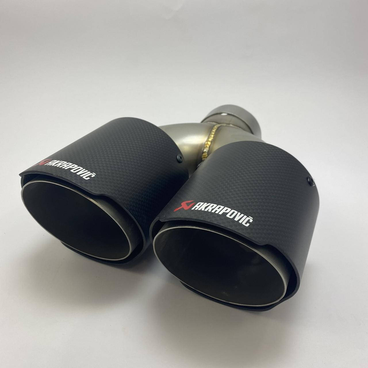 

Насадка наконечник глушителя Akrapovic АКРАПОВИЧ 66-101 Y (ZB) carbon Двойная тюнинг на выхлопную трубу