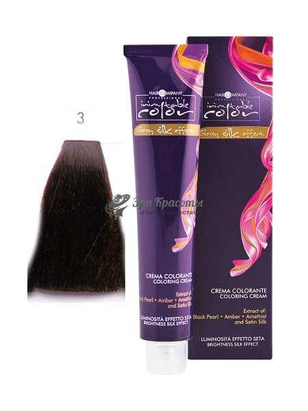 

Крем-краска для волос 3 темно каштановый Inimitable Color Hair Company, 100 мл