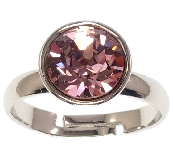 

Кольцо Xuping Родий с кр-ми Swarovski "Кристалл Amethyst ø 10мм" р.17-18