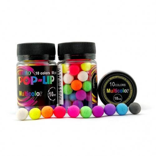 

Бойлы плавающие Grandcarp Amino POP-UP Multicolor 10 colors Ø10 мм