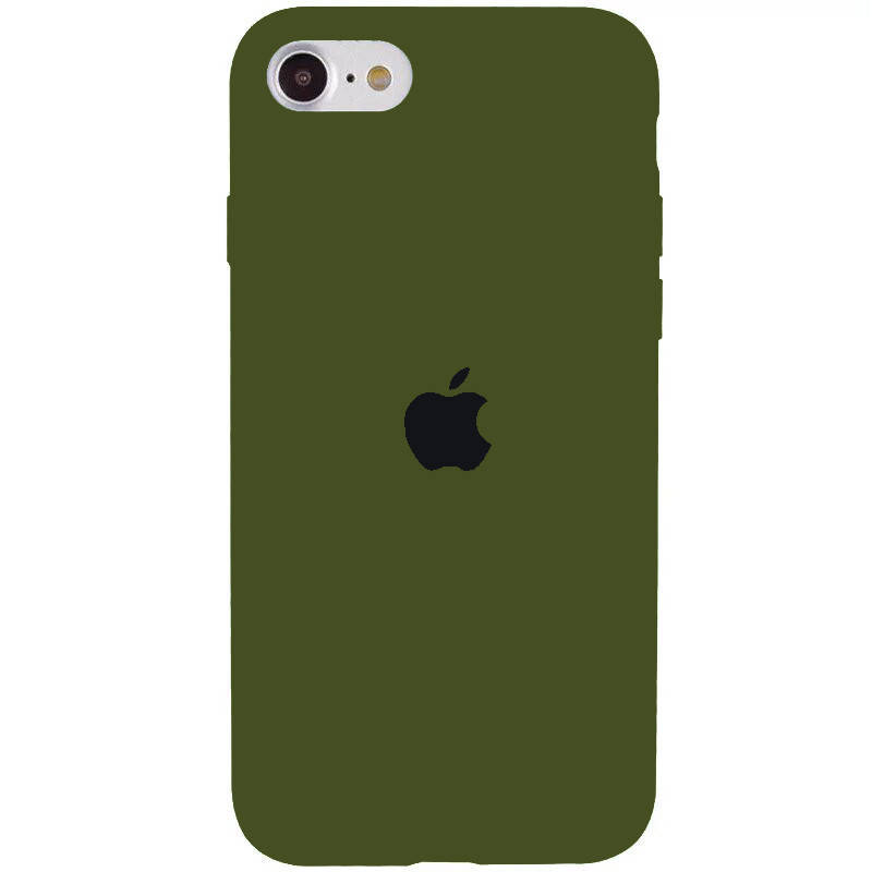 

Чехол Silicone case для iPhone 7/8/SE 2020 Khaki зеленый, Зелёный