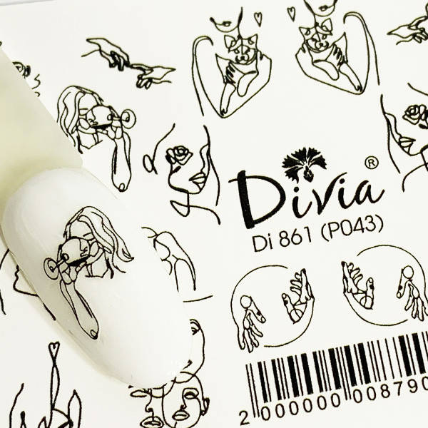

Divia Наклейки "Рельєф" Di861 №Р043