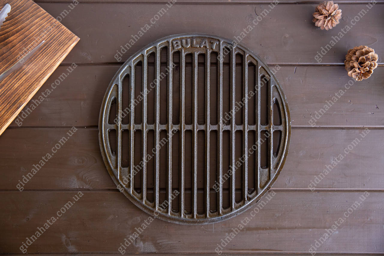 

Решетка чугунная для гриля и барбекю ø 40см.