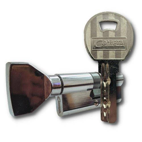 

Цилиндр замка COMETA 60 (30*30T) knob comp хром