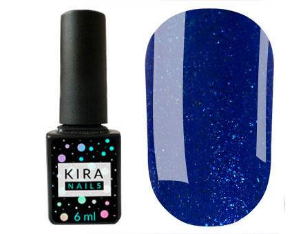 

Гель-лак Kira Nails 24 Karat №010 (синий с блестками), 6 мл