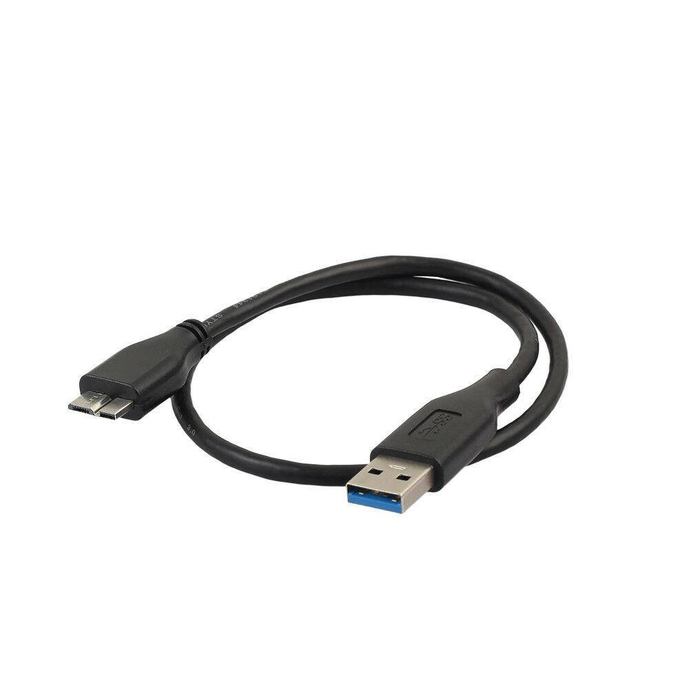 

Кабель Usb 3.0 AM to Micro-B Blue 0.5m для жестких дисков, Черный