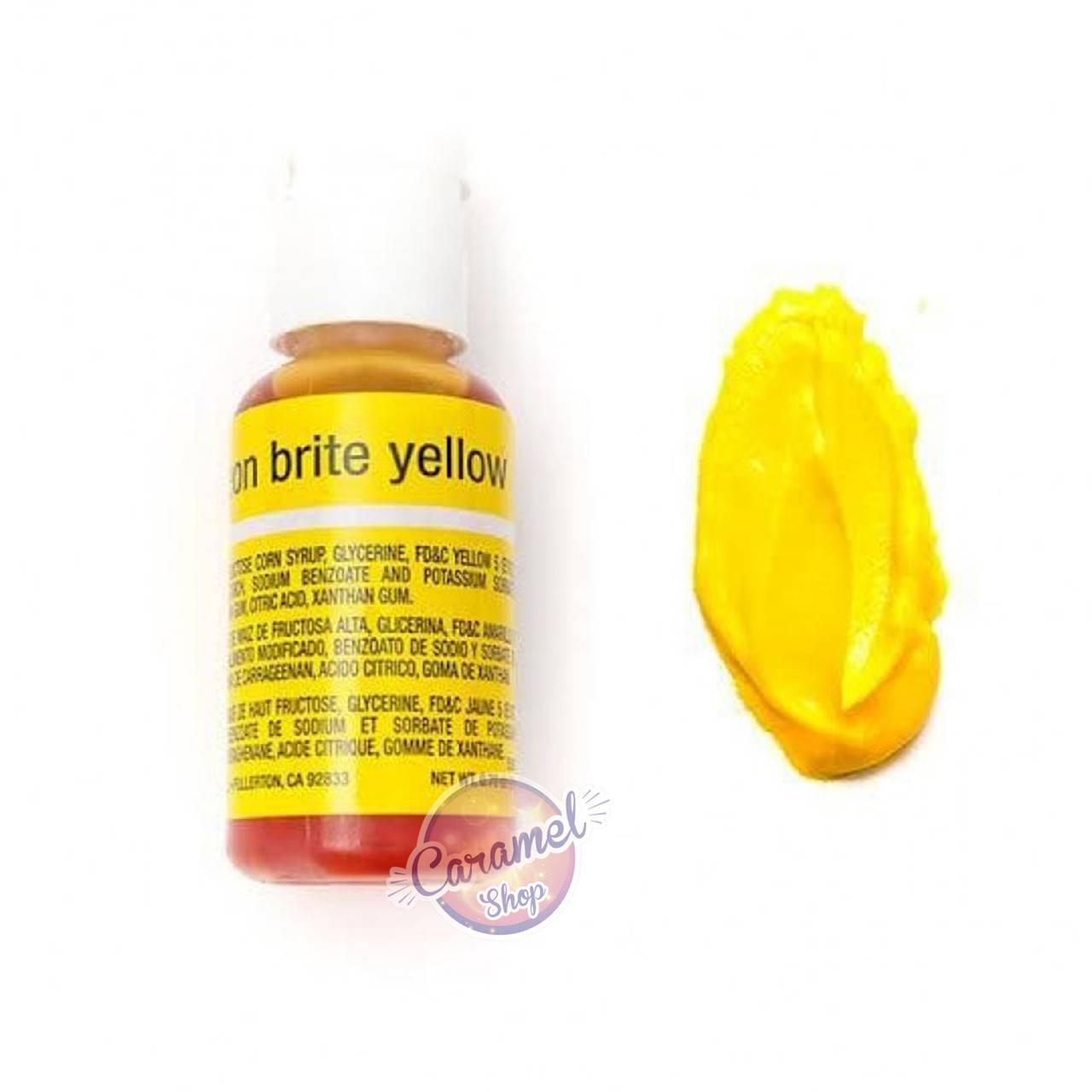 

Гелевый краситель Chefmaster Neon Brite Yellow Электрик жёлтый, 20 г