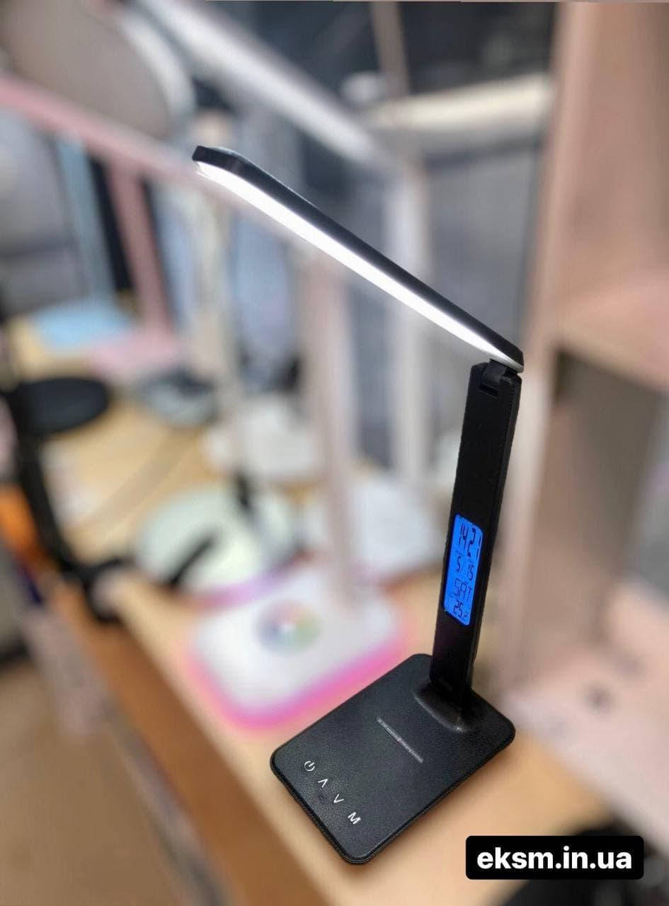 

Настольная лампа Mapl T01 10W с беспроводной зарядкой и дисплеем.