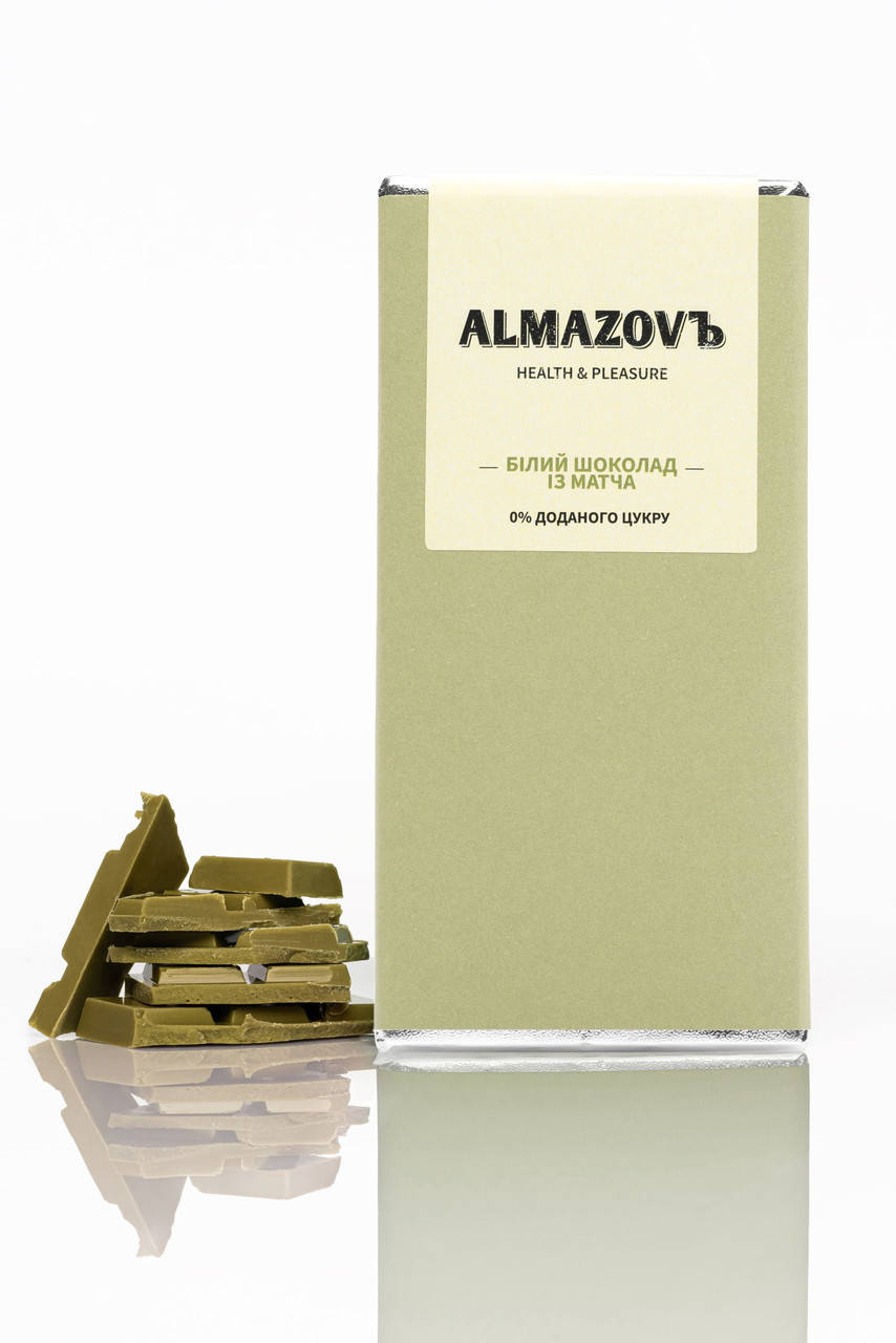 

Білий шоколад із матча Almazovъ