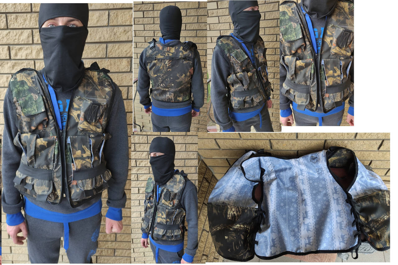 

Разгрузка тактическая, жилет разгрузочный высоко качества, ткань кордура., Дубок