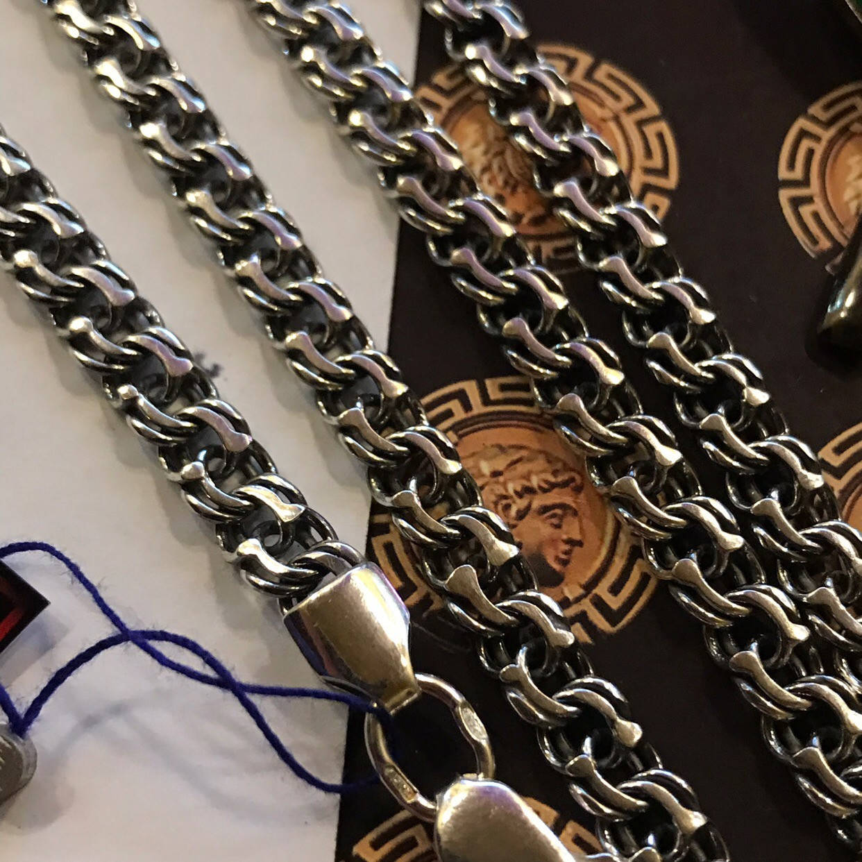 

Серебряная цепочка 925 пробы БИСМАРК 31 грамм