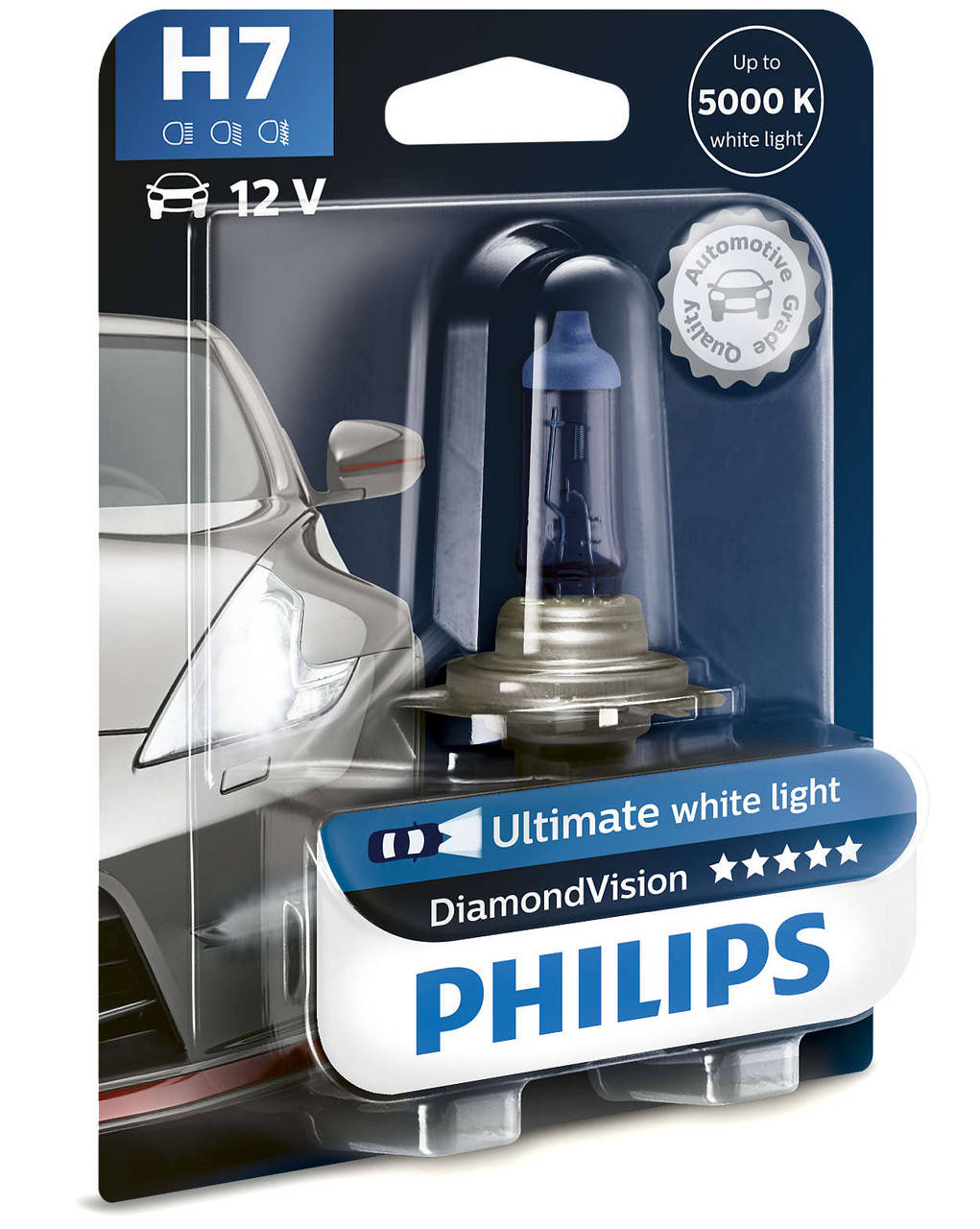 

Галогенная лампа Philips Diamond Vision H7 12V 55W (12972DVB1)