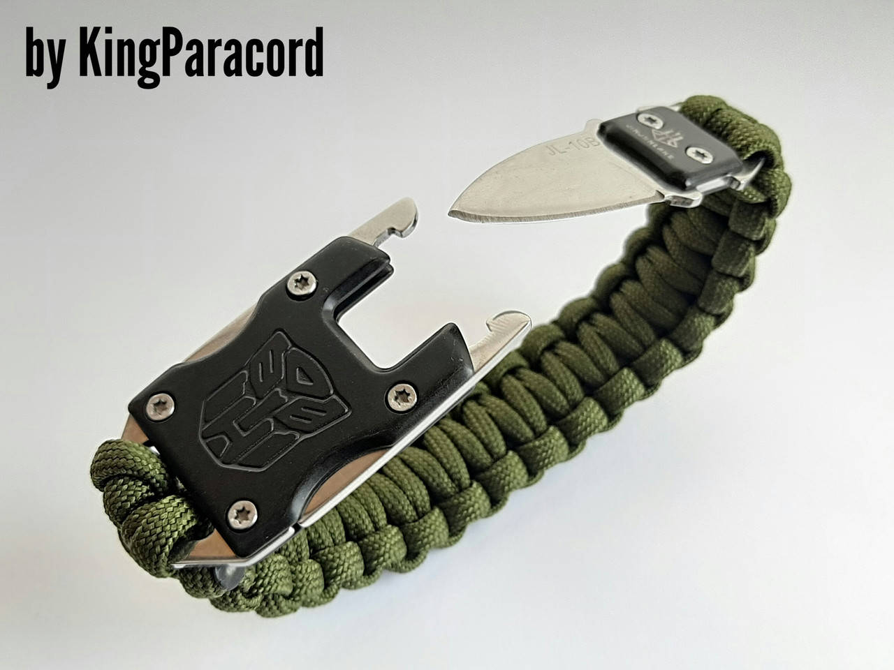 

Браслет выживания с ножом плетения Кобра из паракорда цвет под заказ + брелок в подарок