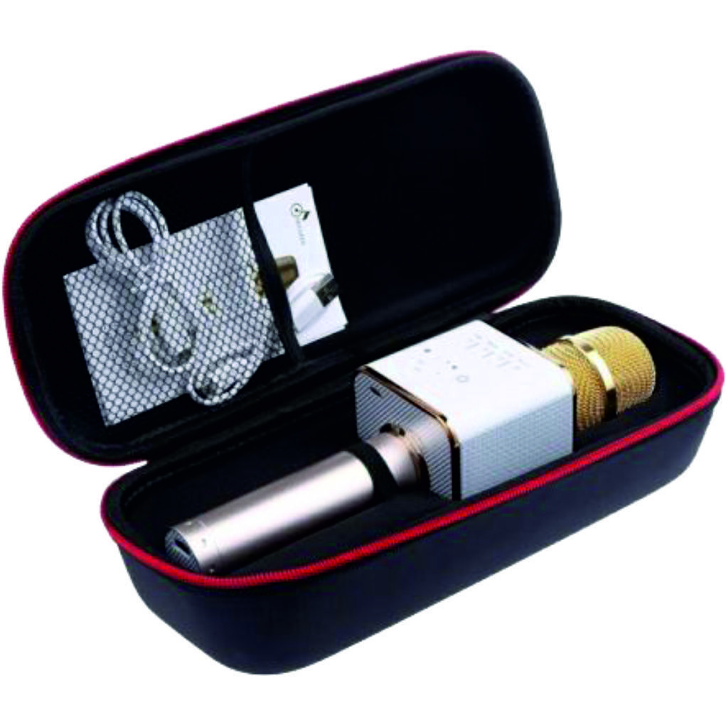 

Детский беспроводной микрофон караоке Bluetooth Q7 с чехлом Динамик MP3 Блютуз