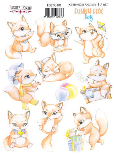 

Наклейки - Funny fox boy #181 - Fabrika Decoru