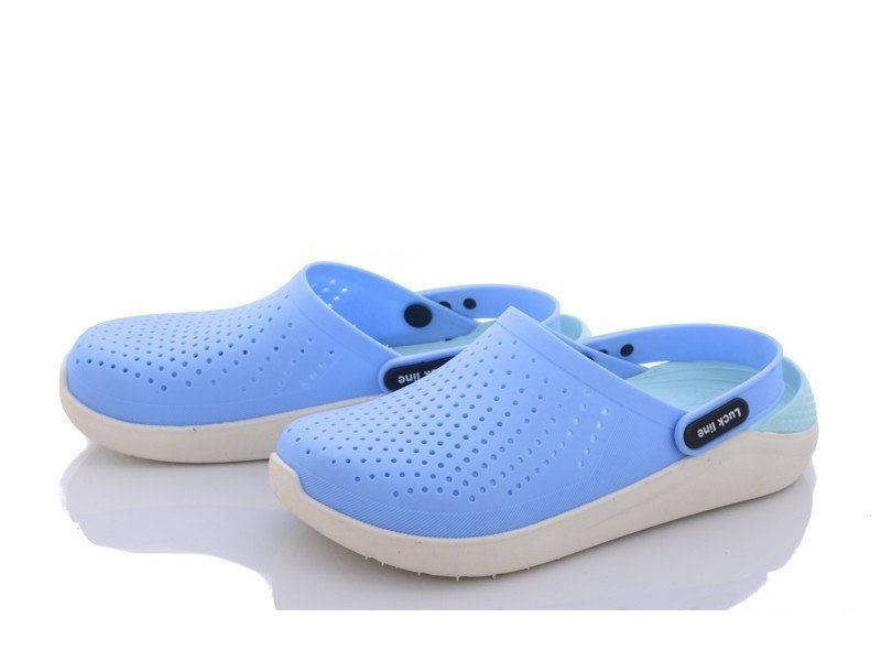 

Сабо женские Luck Crocs Кроксы (ярко-голубые) 40, Голубой