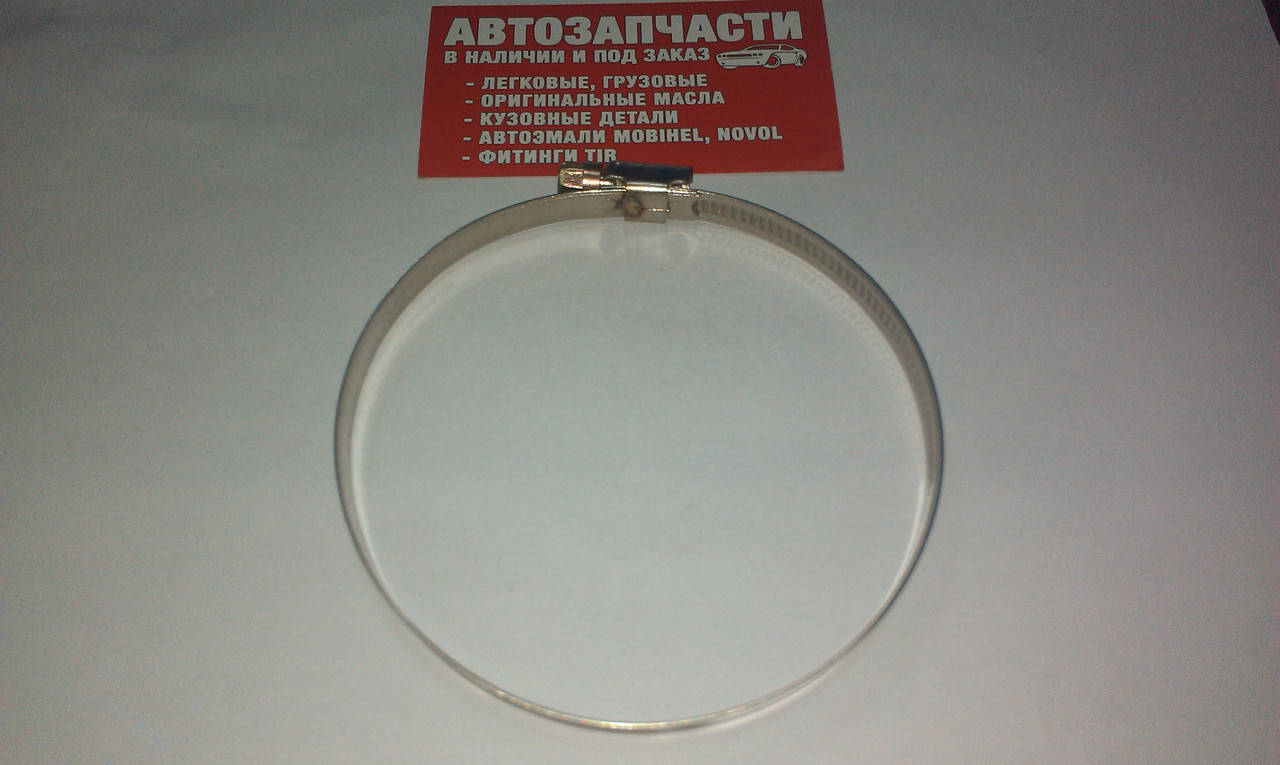 

Хомут червячный нержавейка 80х100, Светло-серый