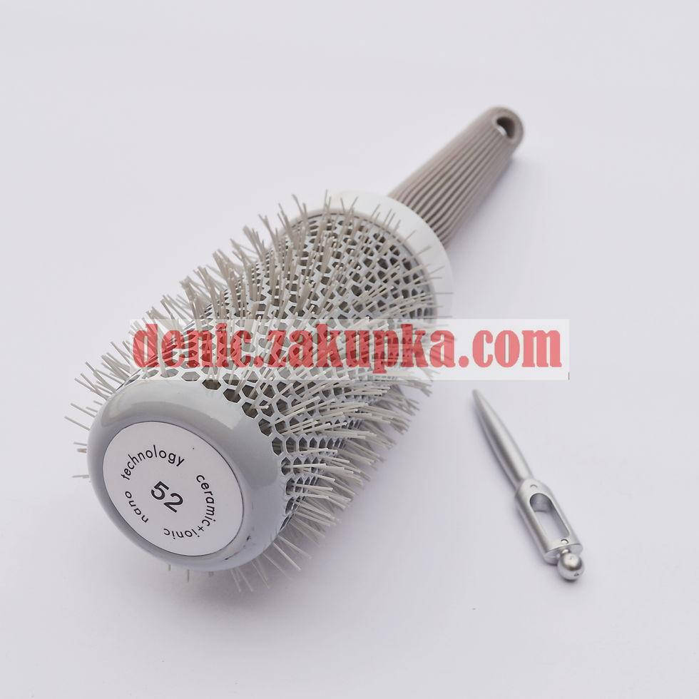 

Профессиональный керамический брашинг для волос, расчёска-браш 52 мм. CERAMIC+ION "ДенІС professional"