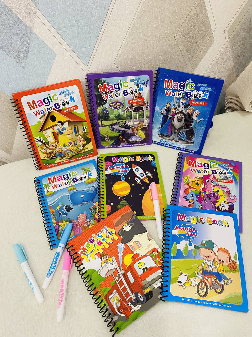 

Многоразовые водные раскраски Сет из 5 штук