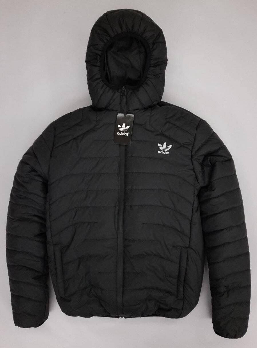 

Черная мужская демисезонная куртка Adidas. Мужская куртка Адидас черного цвета весна осень