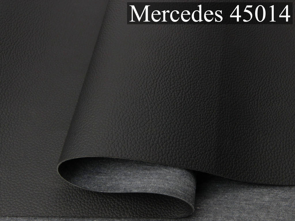 

Автомобильный кожзам Mercedes 45014, черный, на тканевой основе, шир. 140см, Турция