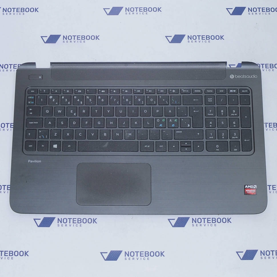 

Верхняя часть корпуса HP Pavilion 15-P 769257-251 (Клавиатура не рабочая)