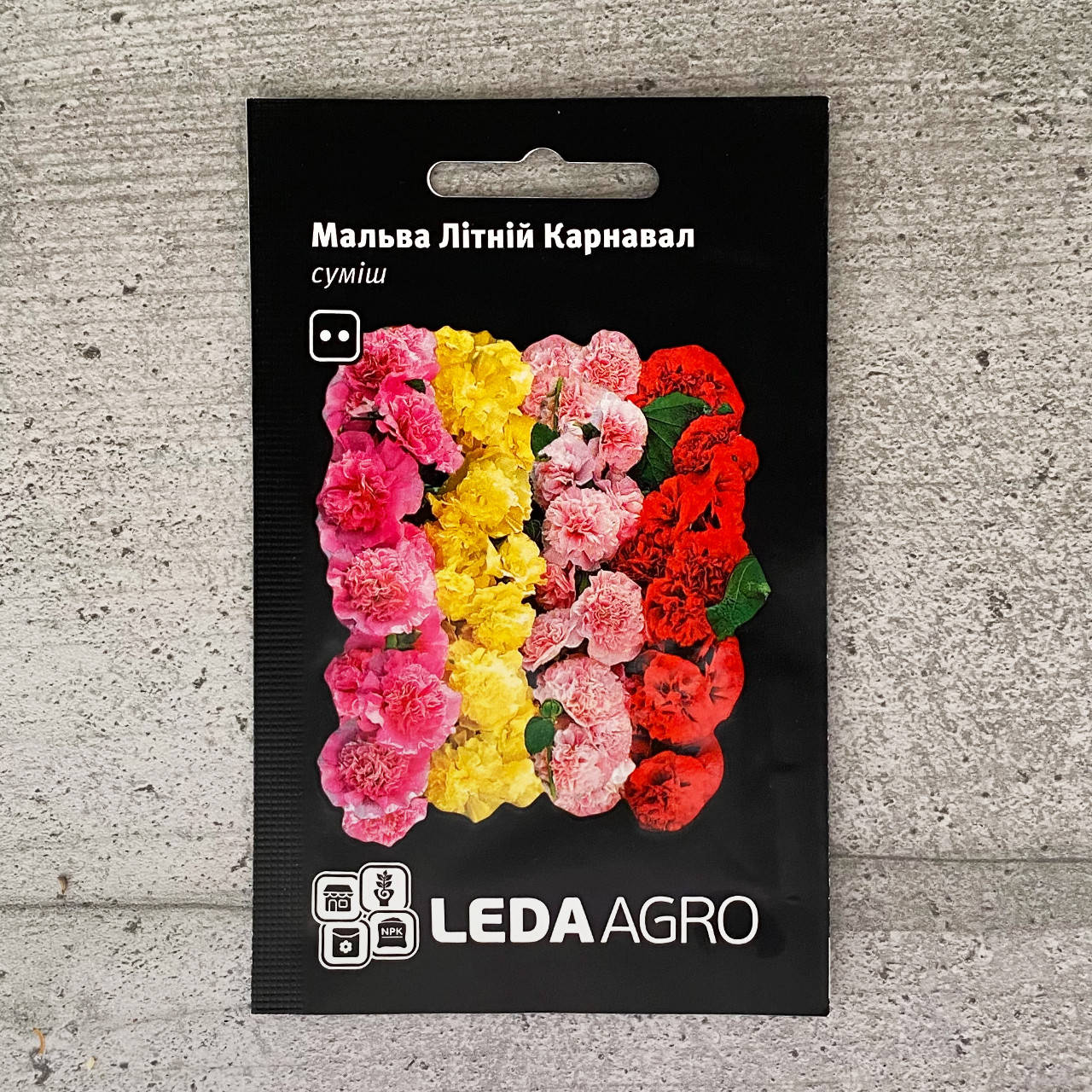 

Мальва смесь Летний Карнавал 0,2 г семена пакетированные Leda Agro, Разные цвета
