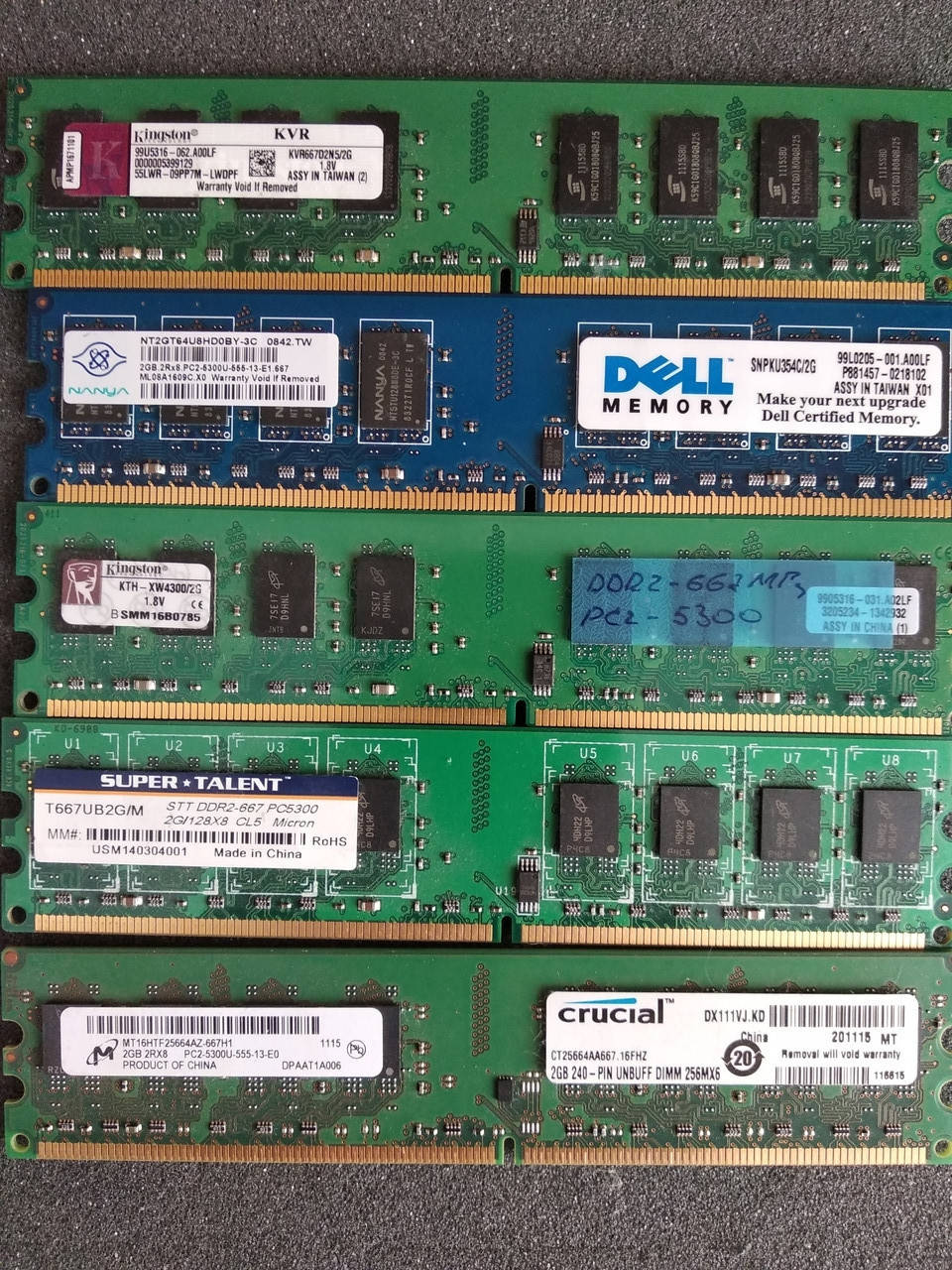

Оперативная память 2Gb DDR2-667MHz PC2-5300U (Intel/AMD)