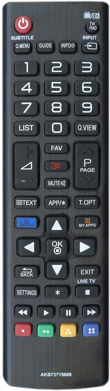 

Пульт для телевизора LG AKB73715669 3D Smart