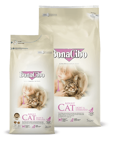 

BonaCibo (Бонасибо) Adult Cat Light&Sterilized - сухой корм для стерилизованных кошек (курица) 5 кг