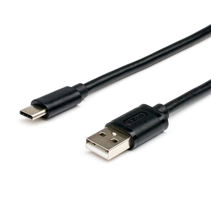 

Кабель ATcom USB 2.0AM - Type-C, 1.8м, Черный