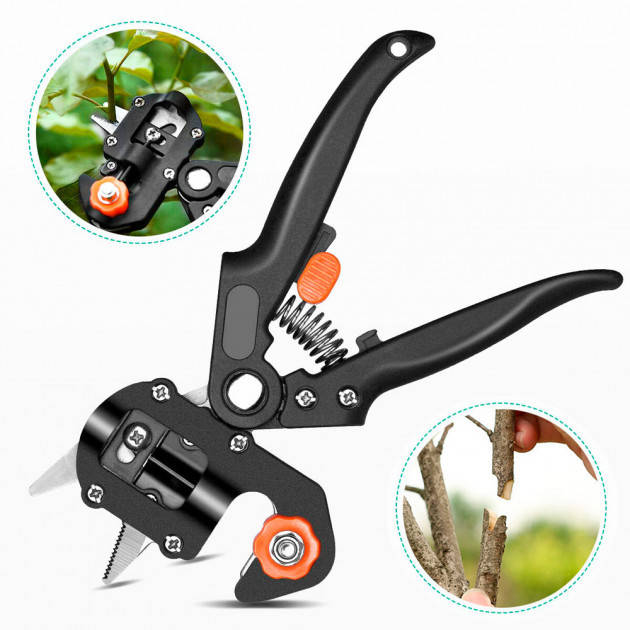 

Профессиональный прививочный секатор Titan Professional Grafting Tool с 3 ножами