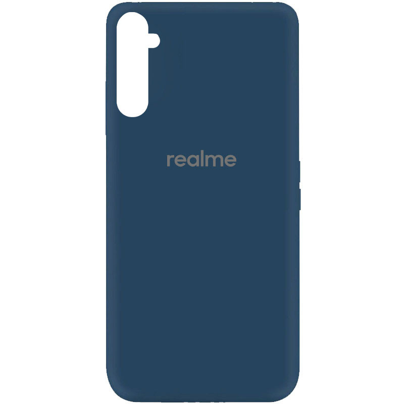 

Силиконовый чехол Silicone Cover на телефон Realme 6 / Реалми 6 Синий