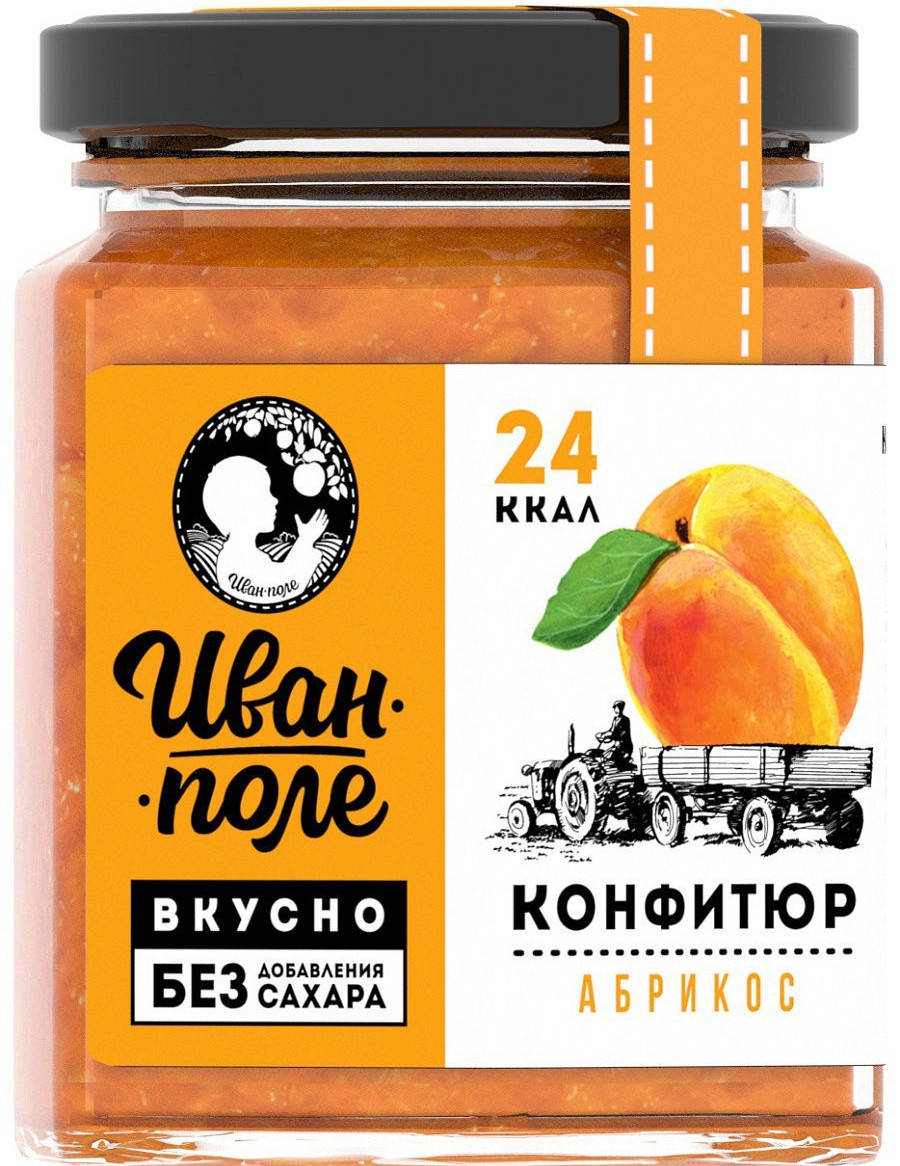 

Низкокалорийный конфитюр «Иван-Поле» Абрикос (180 грамм)