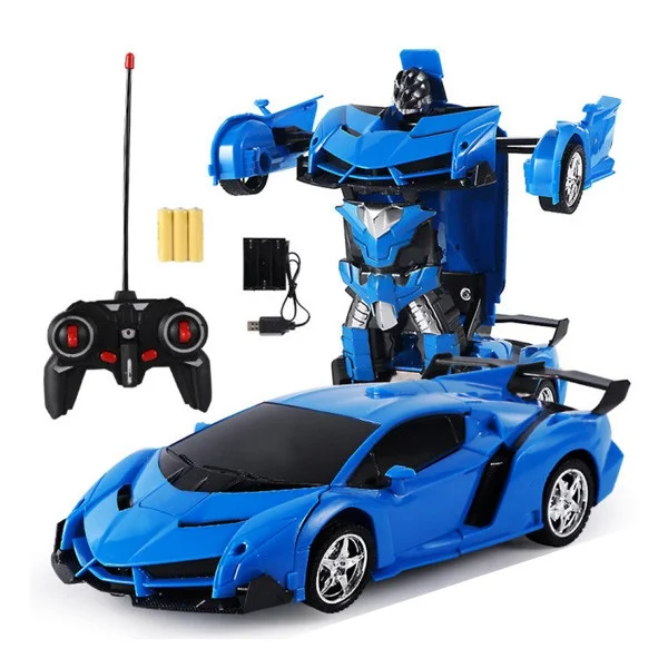 

Машинка Трансформер Lamborghini Robot Car Size 18 с пультом Синяя