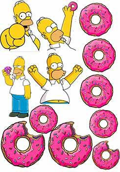 

Вафельная картинка Симпсоны А4