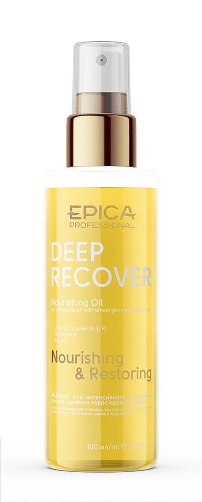 

EPICA Deep Recover Масло для пошкодженого волосся, 100мл. з маслом зародків пшениці