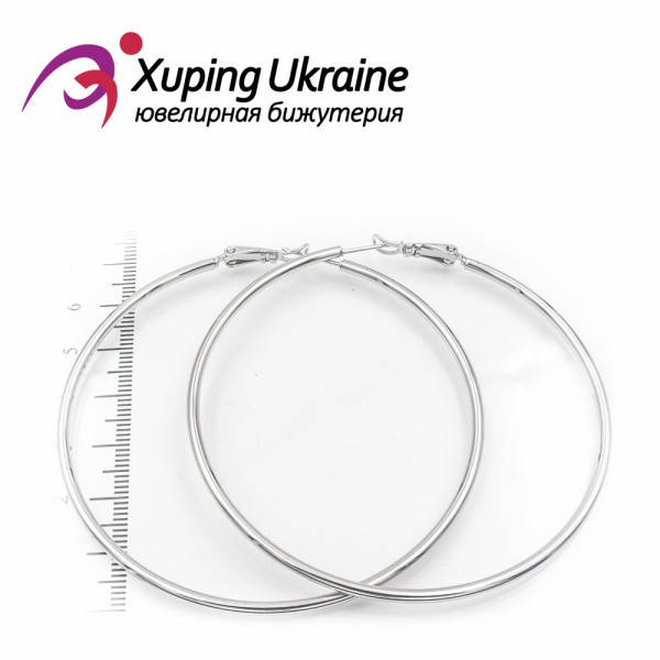 

Серьги-кольца родиум 7 см