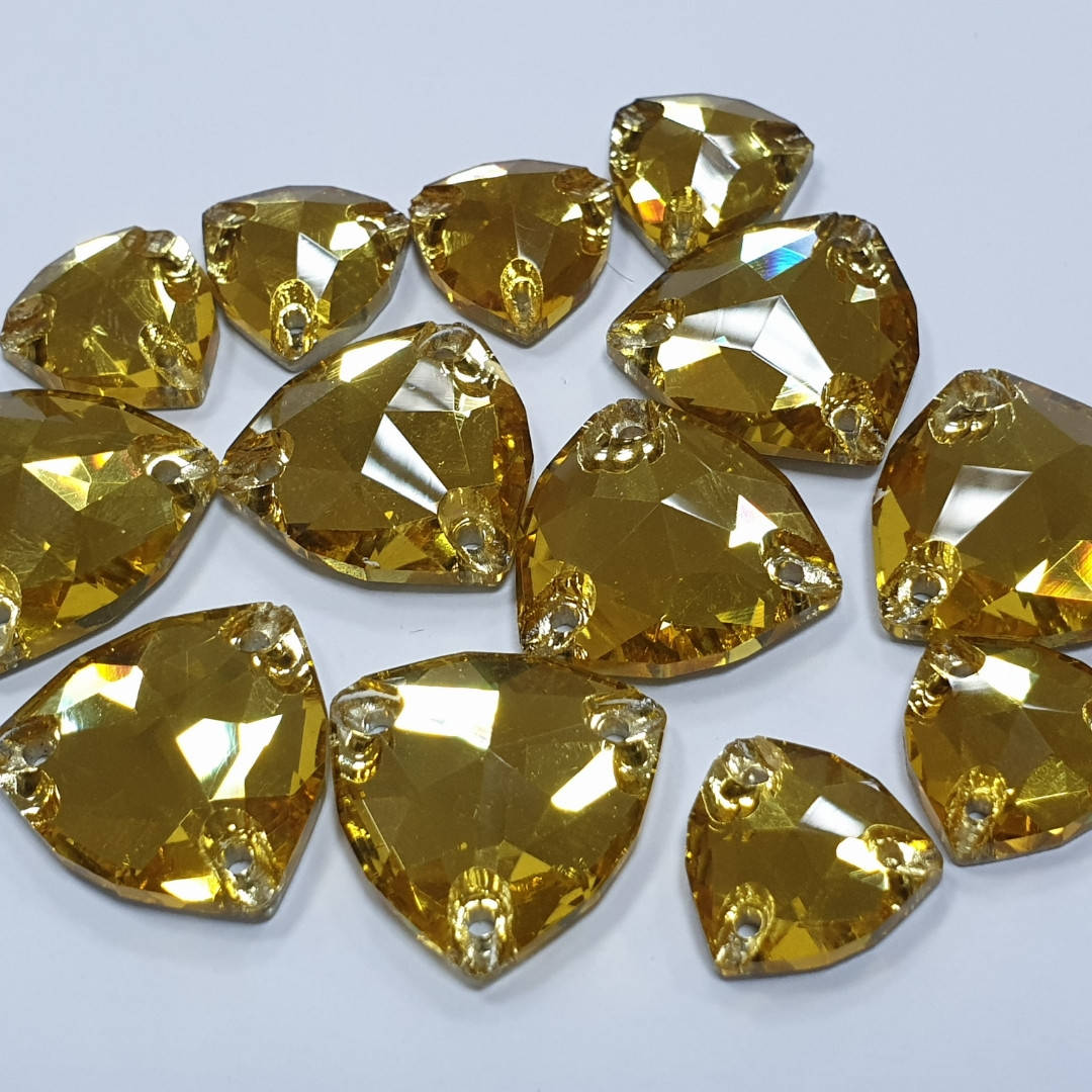 

Стразы пришивные SWARO Trillant 12мм. Gold Topaz