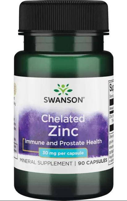 

Swanson Chelated Zinc 30 mg (90 капс.)