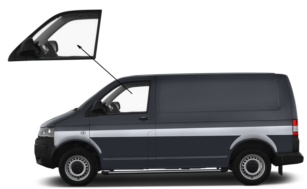 

Боковое стекло Volkswagen T5 2003-2015 опускное левое