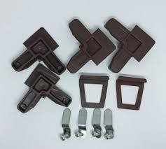 

Комплект крепления для внутренней москитной сетке коричневая., Коричневый