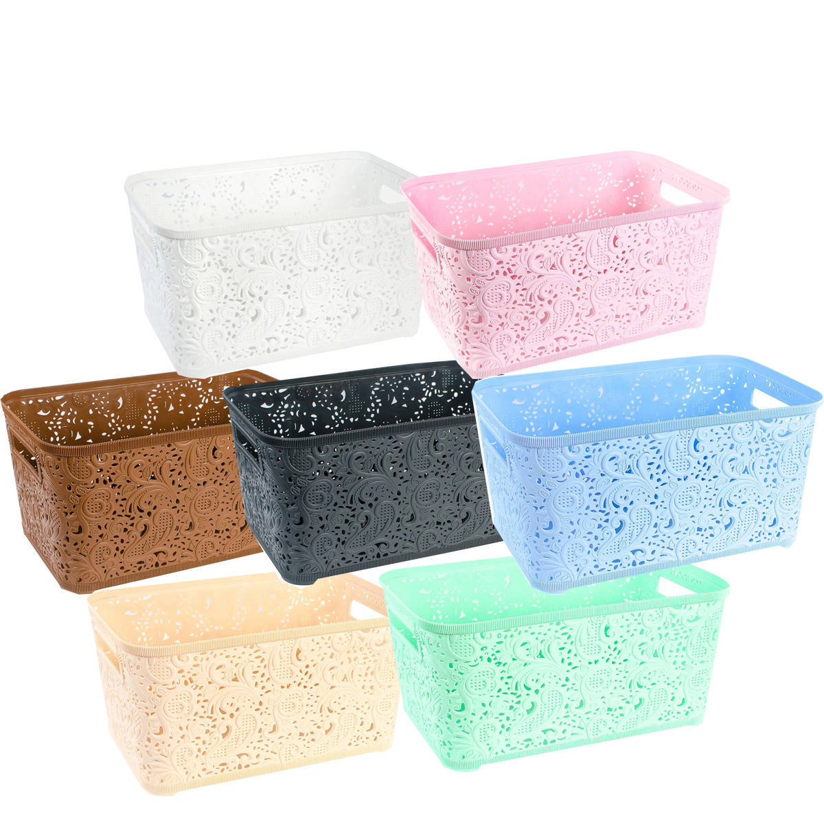 

Корзина для белья без крышки "АЖУР 7.5Л", Разные цвета