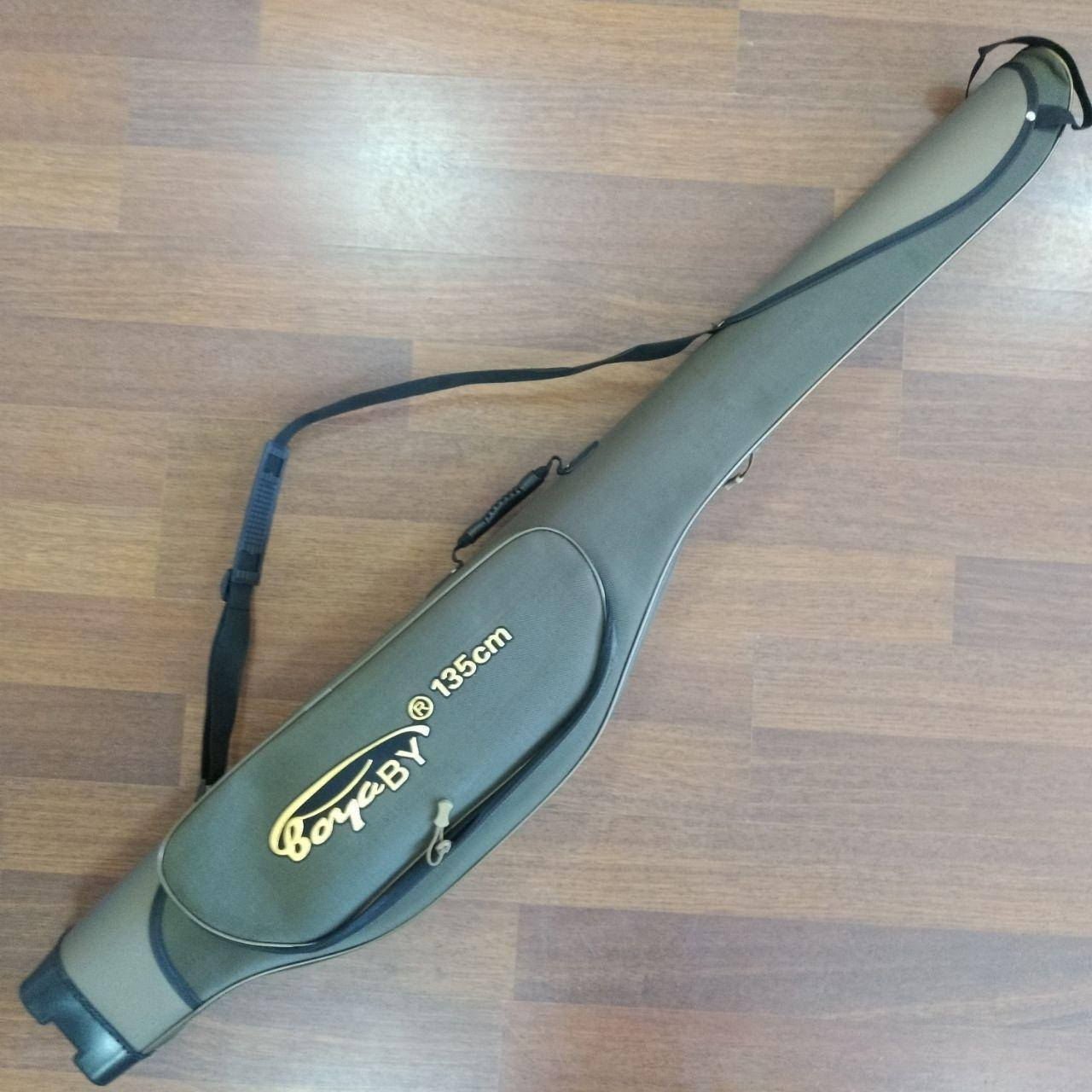 

Жесткий чехол тубус для удилищ BoyaBy 1.35m хаки, 1 отсек